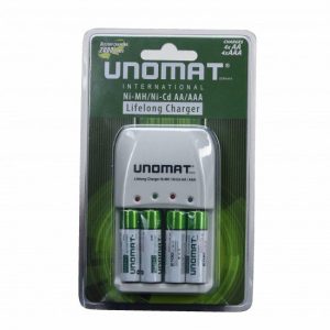 UNOMAT 4 AA Batteries & Charger
