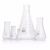 Pyrex® Erlenmeyer flask, narrow neck, with printed trace code