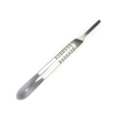 Stainless steel scalpel handle