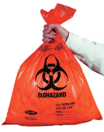 Autoclavable Biohazard Bags, Polypropylene