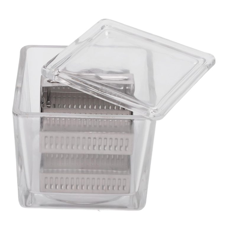Glass Staining Jar with Lid, 30 Slides