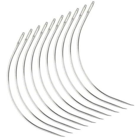 Suture Needle Half Curved, Size 4, Stainless steel