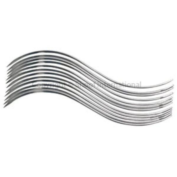Suture Needles, S-Shaped, Stainless Steel