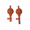 Filler Balls,  natural rubber, red, with 3 valves