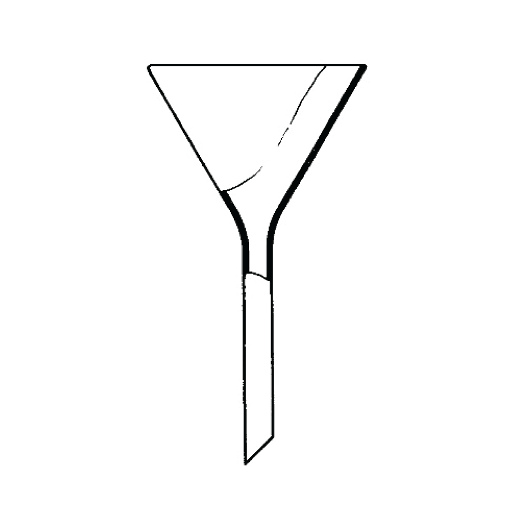 Funnels, Borosilicate glass