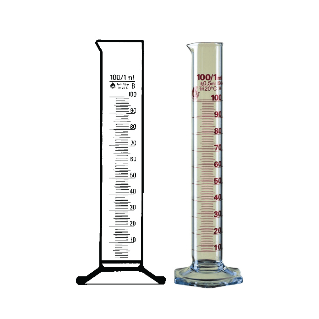 Measuring Cylinder - Hexagonal Glass Base, Cl. A,