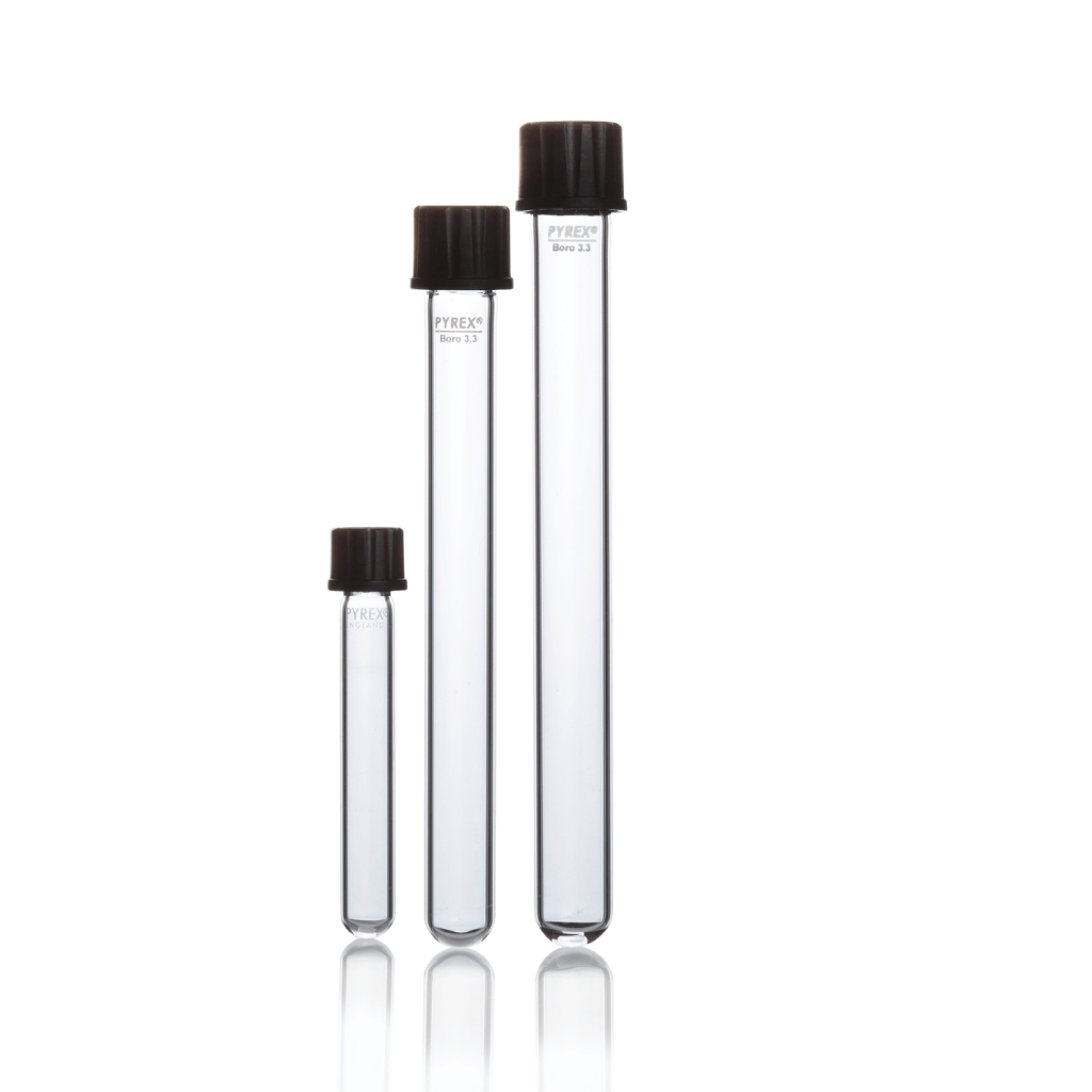PYREX® Culture Tube, with SVL® PBT screw caps