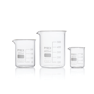 PYREX® Beaker, low form, Griffin type, with spout