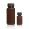 AZLON® Bottle, round, wide neck, amber, polypropylene