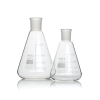 PYREX® Flasks, Erlenmeyer, graduated, with ground socket