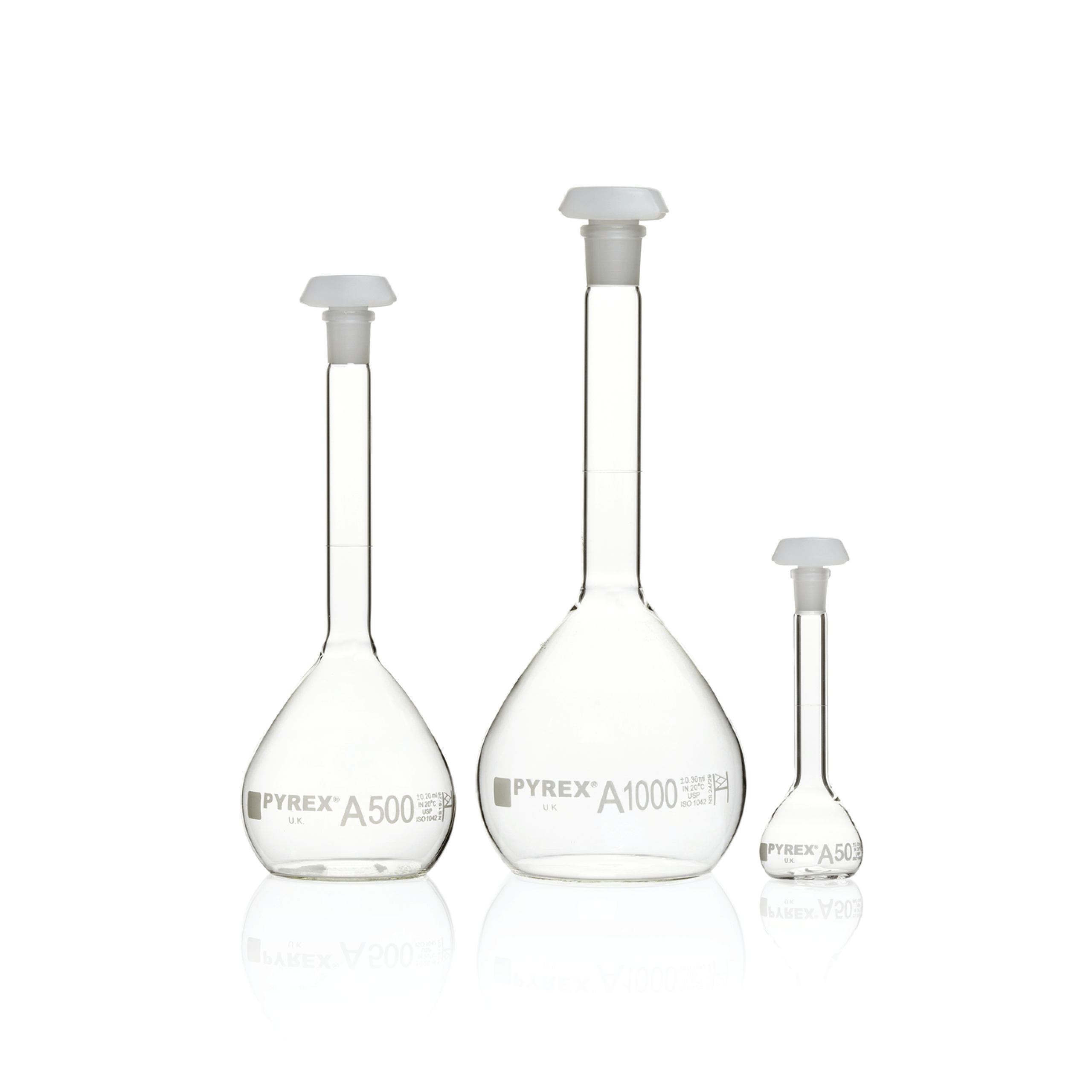 PYREX® Volumetric Flask, Class A, USP/ISO/DIN tolerances - Image 1