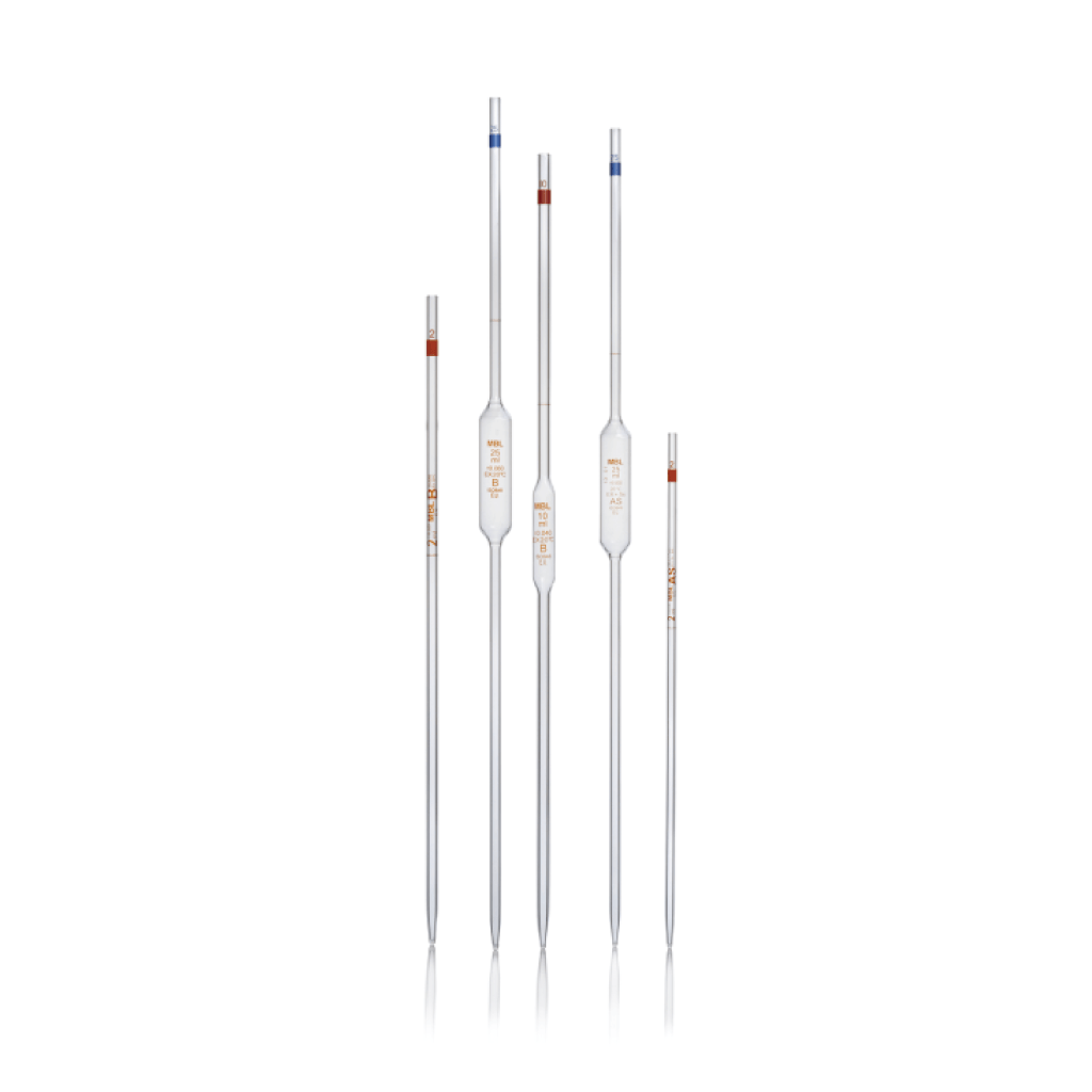 MBL® Volumetric Pipettes, Class AS, batch certified