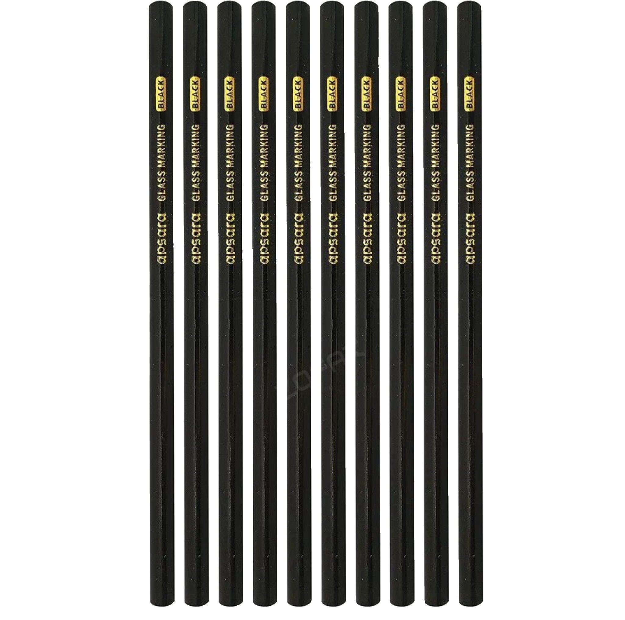 APSARA Glass Marking Pencils, BLACK - Image 1