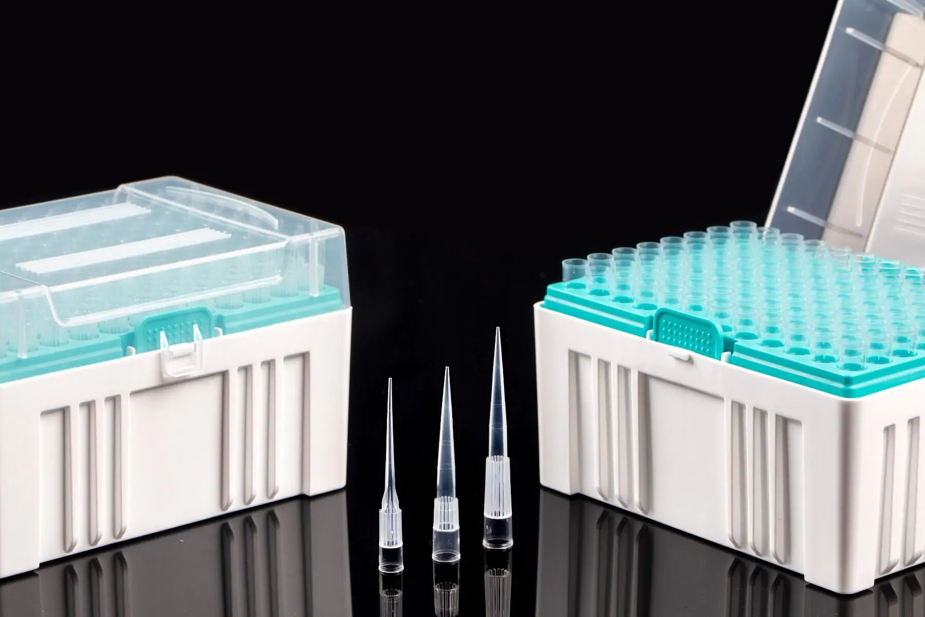 Rainin LTS 300ul Pipette Tips, Clear, Racked, Sterile - Image 1