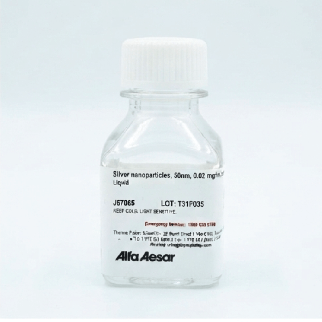 Silver nanoparticles, 50nm, 0.02 µg/mL