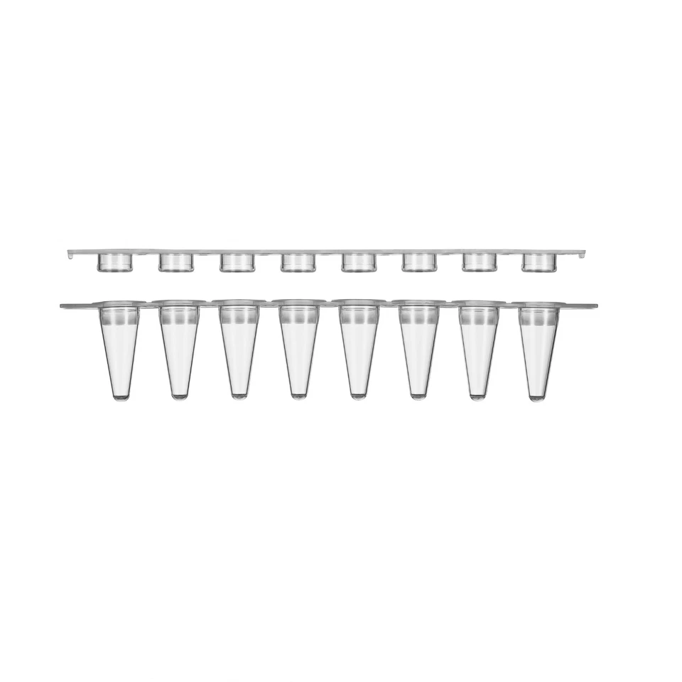 0.2 ml 8 Strip PCR tube caps, Clear