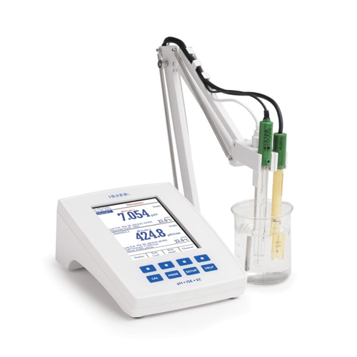 Benchtop pH/mV/ISE and EC/TDS/Salinity/Resistivity Meter - HI5522
