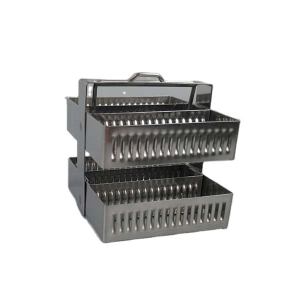 30-Place Stainless Steel Slide Staining Rack